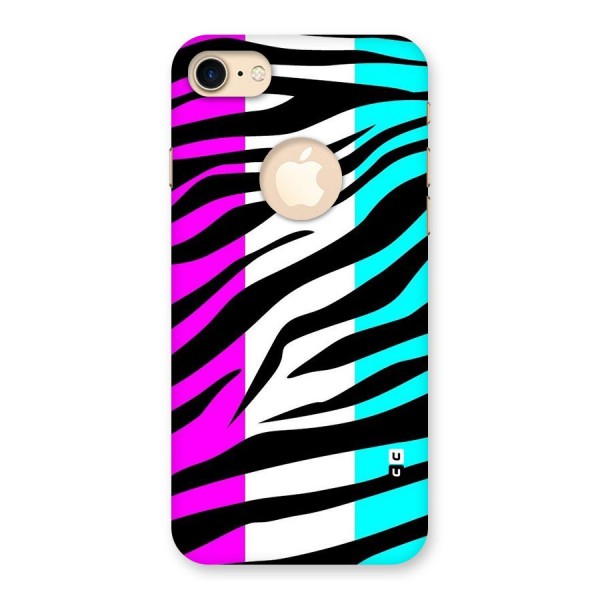 Zebra Texture Back Case for iPhone 8 Logo Cut