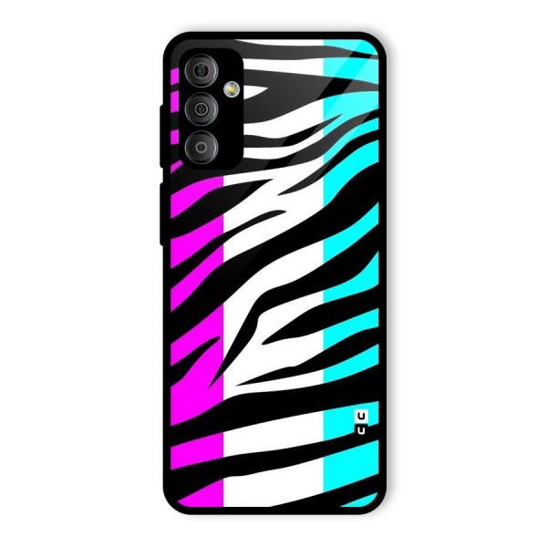 Zebra Texture Glass Back Case for Galaxy F23