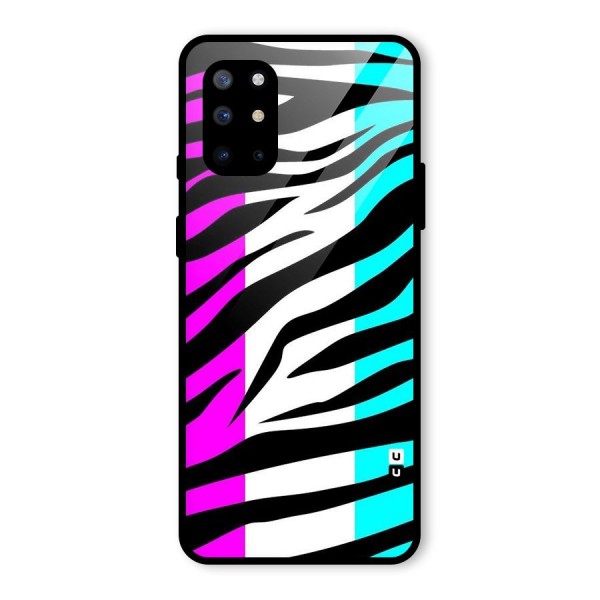 Zebra Texture Glass Back Case for OnePlus 8T