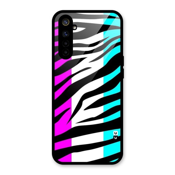 Zebra Texture Glass Back Case for Realme 6