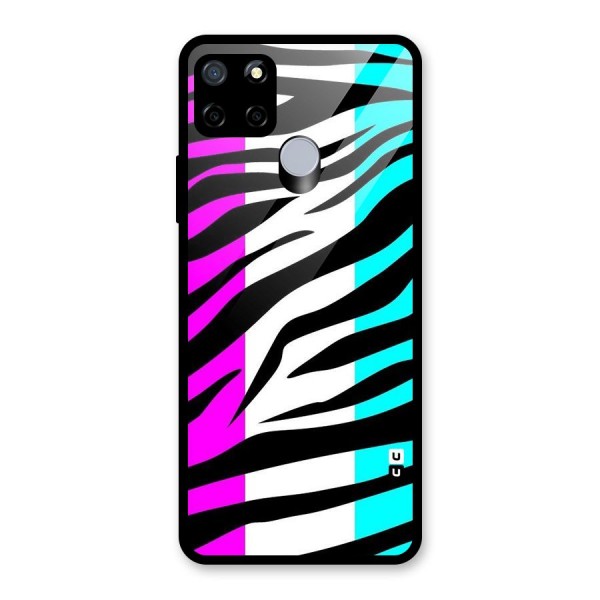 Zebra Texture Glass Back Case for Realme C12