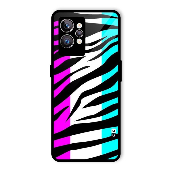 Zebra Texture Glass Back Case for Realme GT2 Pro