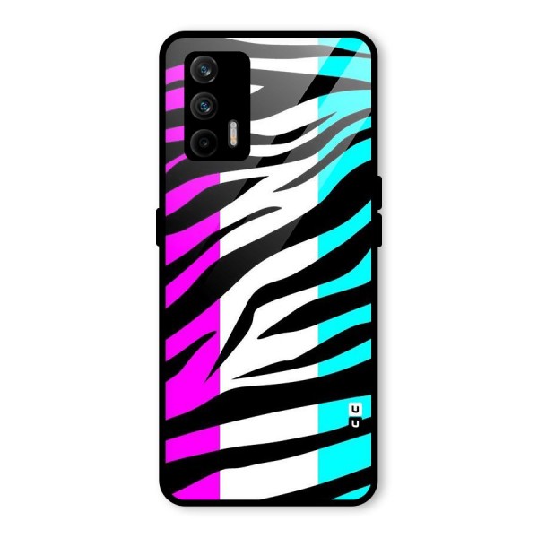 Zebra Texture Glass Back Case for Realme X7 Max