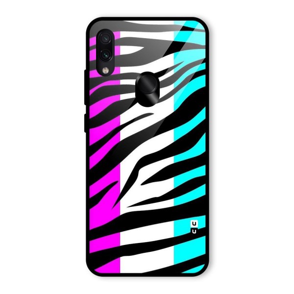 Zebra Texture Glass Back Case for Redmi Note 7