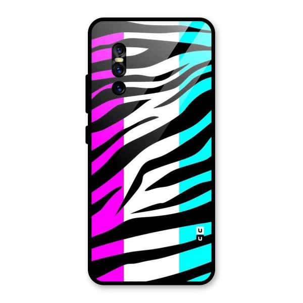 Zebra Texture Glass Back Case for Vivo V15 Pro