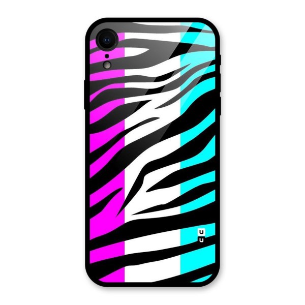 Zebra Texture Glass Back Case for XR