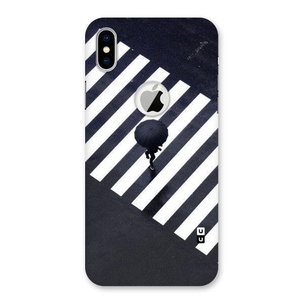 Zebra Walking Back Case for iPhone XS Logo Cut