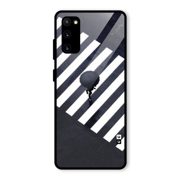 Zebra Walking Glass Back Case for Galaxy S20 FE