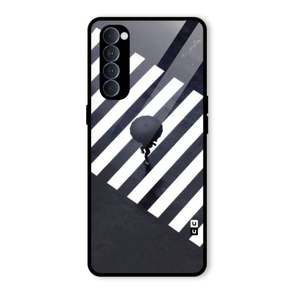 Zebra Walking Glass Back Case for Oppo Reno4 Pro