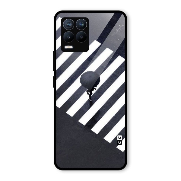 Zebra Walking Glass Back Case for Realme 8 Pro