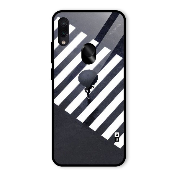 Zebra Walking Glass Back Case for Redmi Note 7