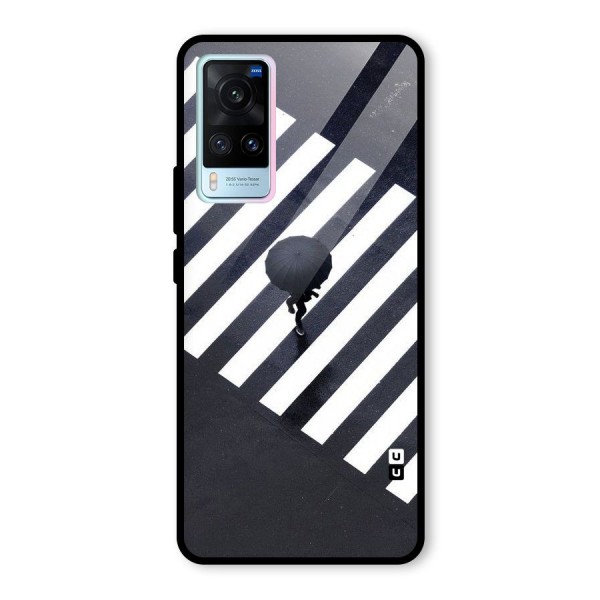 Zebra Walking Glass Back Case for Vivo X60