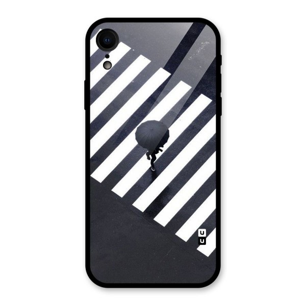 Zebra Walking Glass Back Case for XR