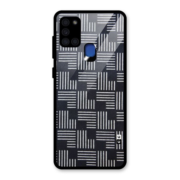 Zig Zag Hierarchy Glass Back Case for Galaxy A21s