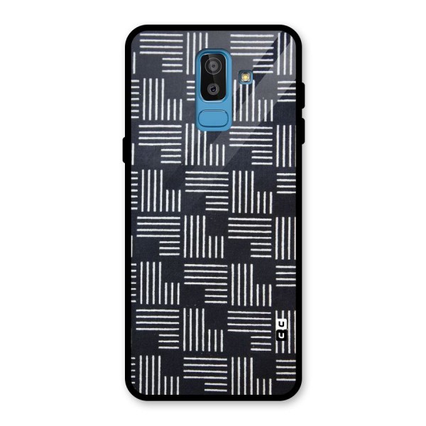 Zig Zag Hierarchy Glass Back Case for Galaxy J8