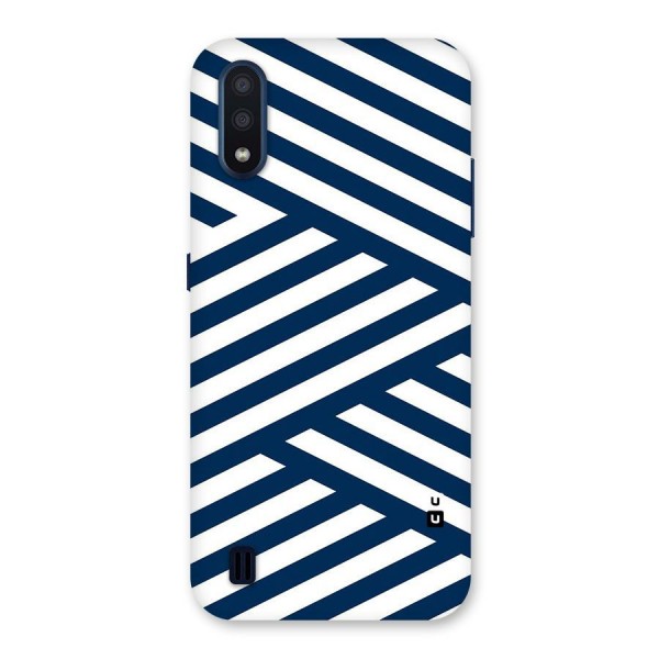 Zip Zap Pattern Back Case for Galaxy M01