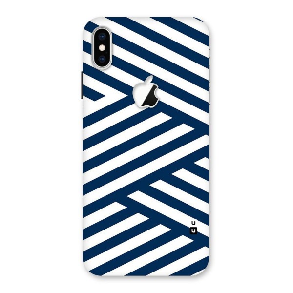 Zip Zap Pattern Back Case for iPhone XS Max Apple Cut