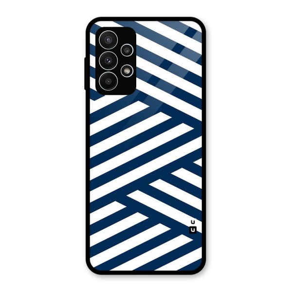 Zip Zap Pattern Glass Back Case for Galaxy A23