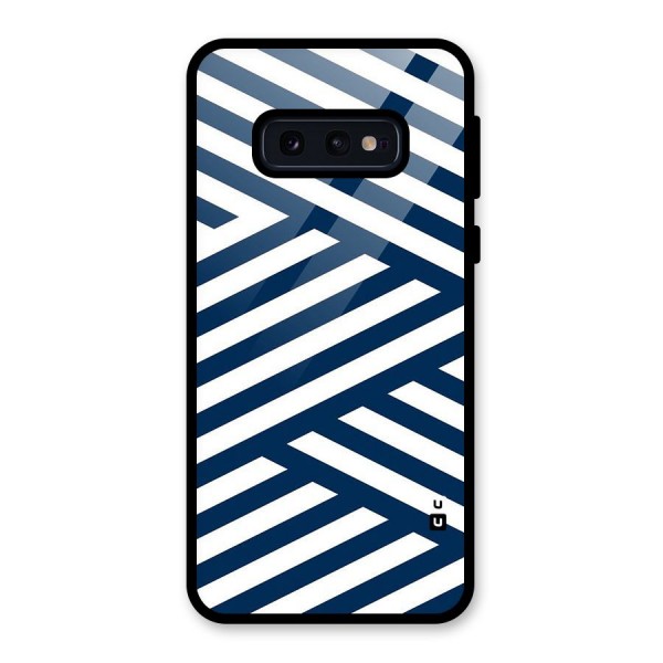 Zip Zap Pattern Glass Back Case for Galaxy S10e