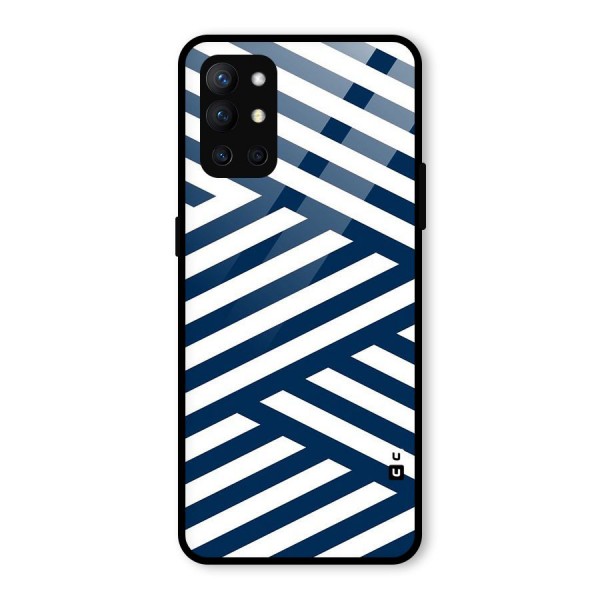 Zip Zap Pattern Glass Back Case for OnePlus 9R