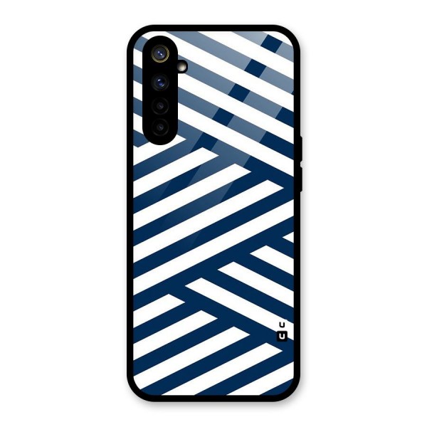 Zip Zap Pattern Glass Back Case for Realme 6