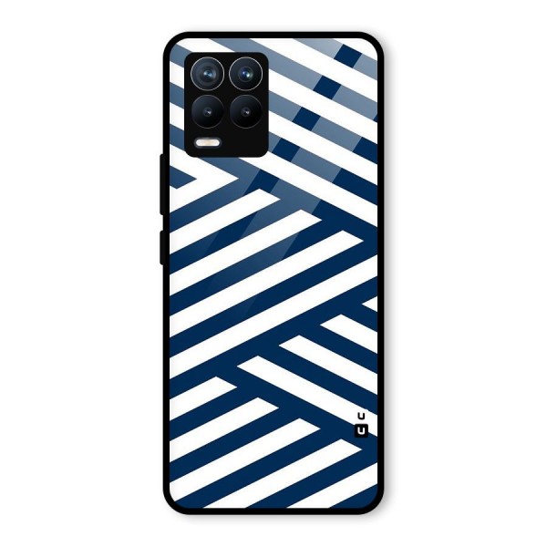 Zip Zap Pattern Glass Back Case for Realme 8