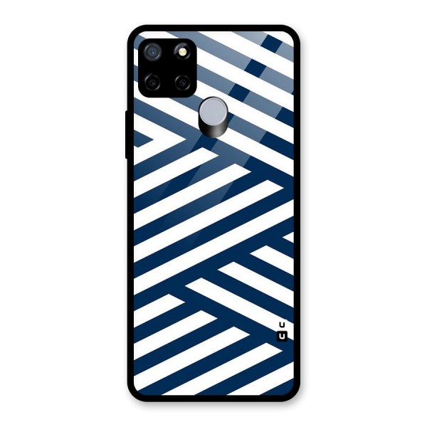 Zip Zap Pattern Glass Back Case for Realme C12