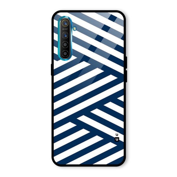 Zip Zap Pattern Glass Back Case for Realme XT