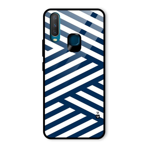 Zip Zap Pattern Glass Back Case for Vivo Y12