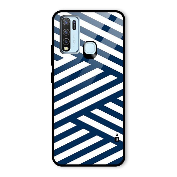 Zip Zap Pattern Glass Back Case for Vivo Y30