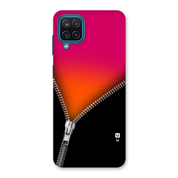 Zipper Print Back Case for Galaxy F12