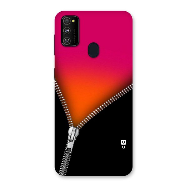 Zipper Print Back Case for Galaxy M21