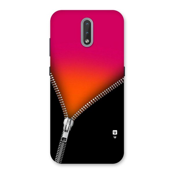 Zipper Print Back Case for Nokia 2.3