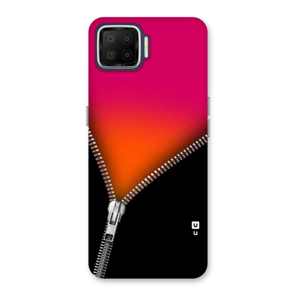 Zipper Print Back Case for Oppo F17