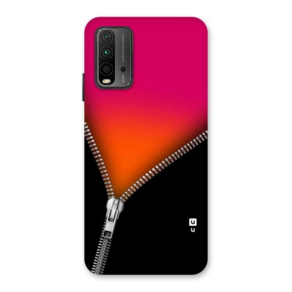 Zipper Print Back Case for Redmi 9 Power