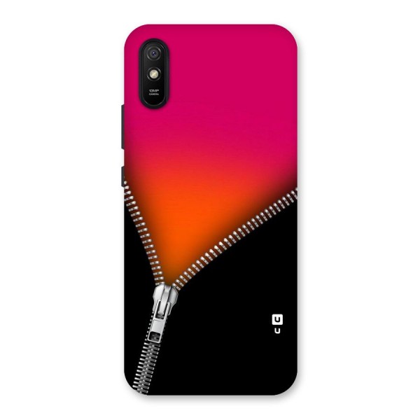 Zipper Print Back Case for Redmi 9i