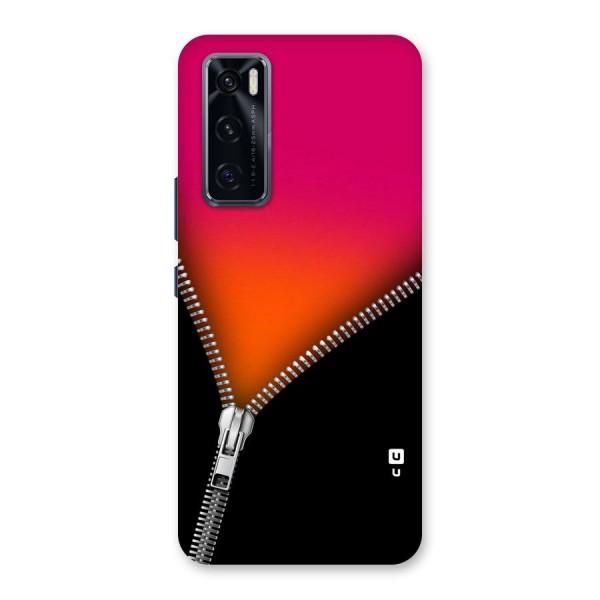 Zipper Print Back Case for Vivo V20 SE