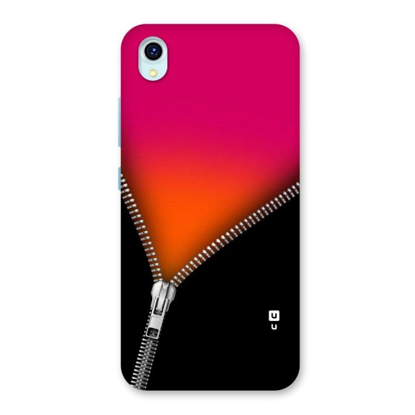 Zipper Print Back Case for Vivo Y1s