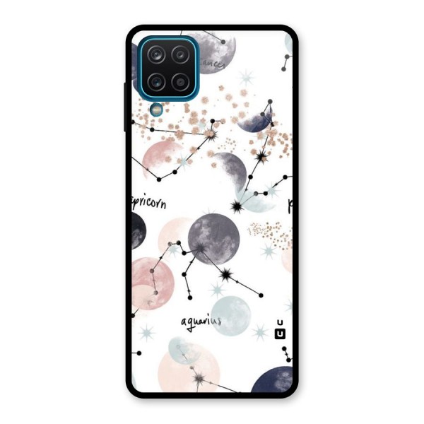 Zodiac Glass Back Case for Galaxy A12