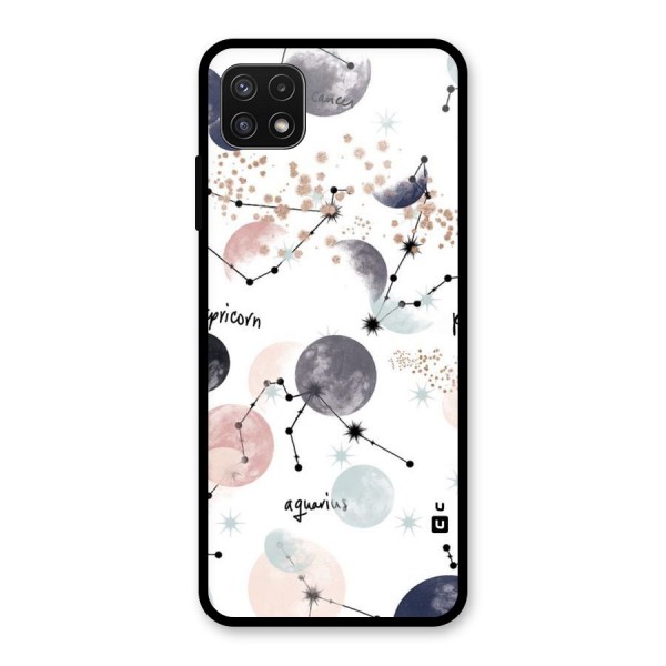 Zodiac Glass Back Case for Galaxy A22 5G