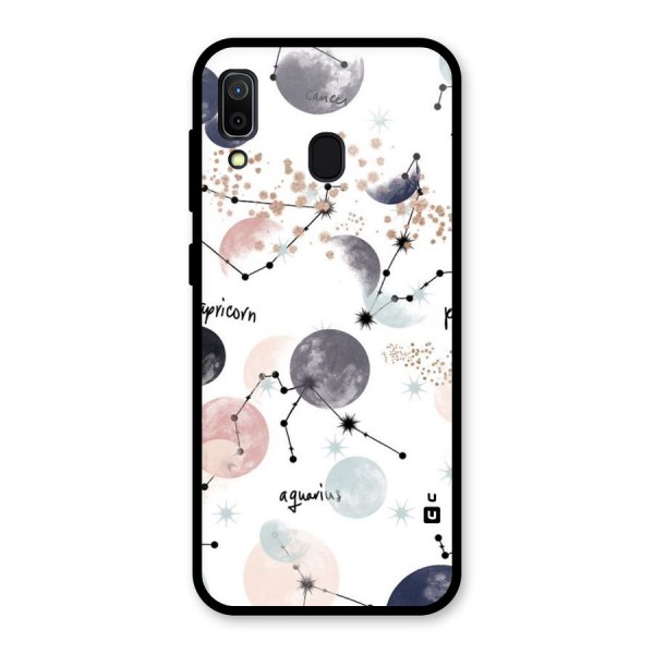 Zodiac Glass Back Case for Galaxy A30