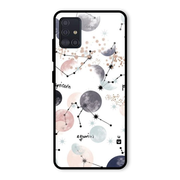 Zodiac Glass Back Case for Galaxy A51