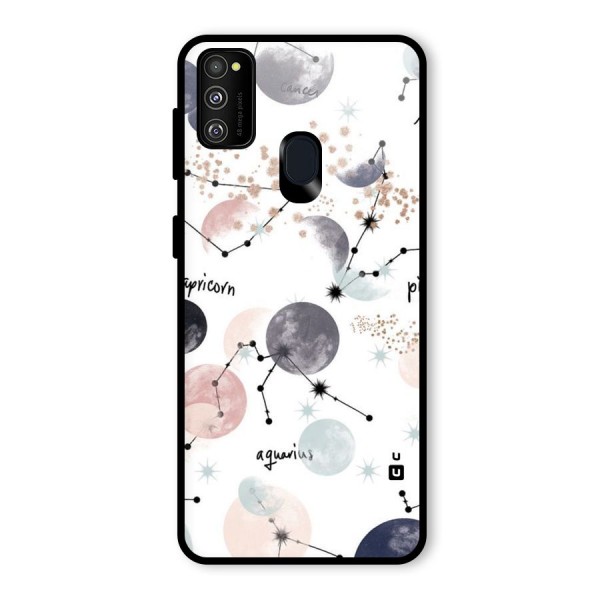 Zodiac Glass Back Case for Galaxy M21