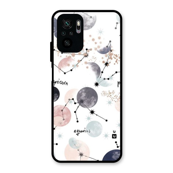 Zodiac Glass Back Case for Redmi Note 10