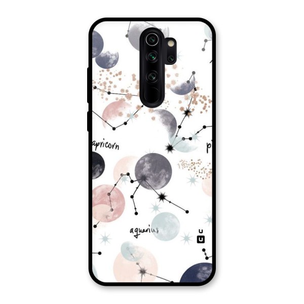 Zodiac Glass Back Case for Redmi Note 8 Pro