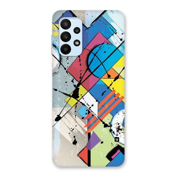 Abstract Paint Shape Back Case for Galaxy A23