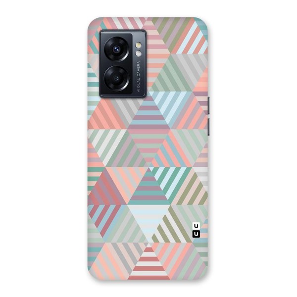 Abstract Triangle Lines Back Case for Oppo K10 5G