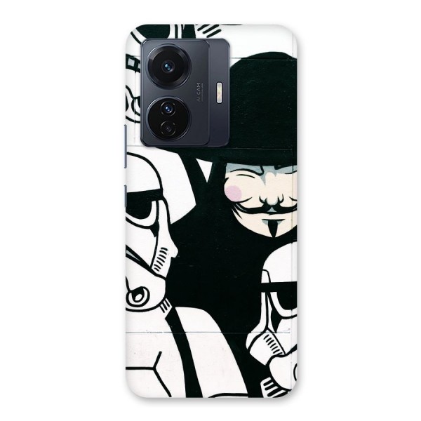 Anonymous Hat Back Case for Vivo iQOO Z6 Pro