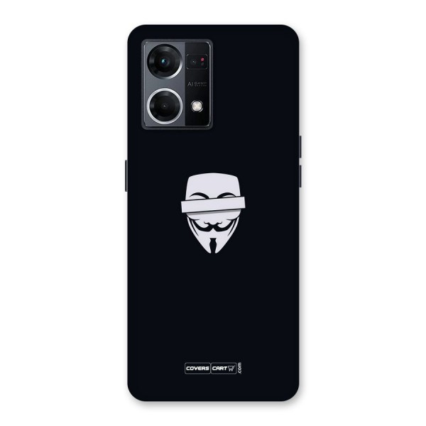 Anonymous Mask Glass Back Case for Oppo F21 Pro 5G