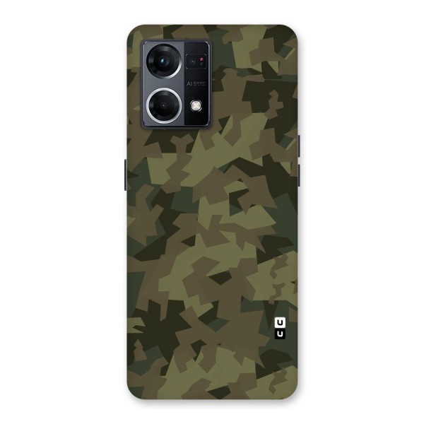 Army Abstract Glass Back Case for Oppo F21 Pro 5G